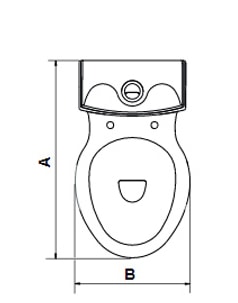 طول و عرض توالت