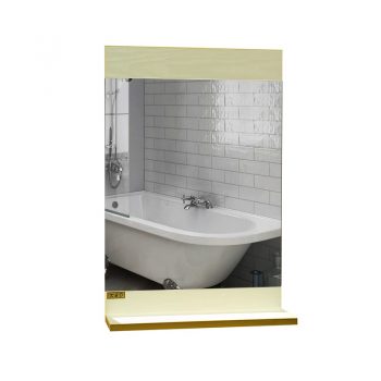 آینه حمام 8018 کرم و طلایی 3