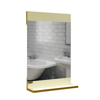 آینه حمام 8018 کرم و طلایی 4