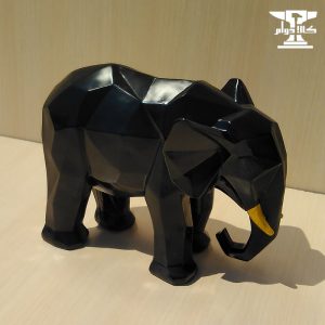 مجسمه فیل هندسی 3